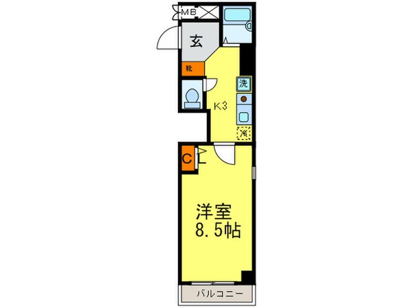 クオーレ京都の物件間取画像